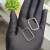 Argola Prata legitima 925 retangular médio 2cm x 3cm - loja online