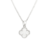 Colar Prata 925 Trevo Madrepérola Modelo Virginia Banhado - comprar online