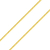 Corrente veneziana 50cm banhada a ouro 18k