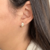 Argola Coração Cravejado Banhado Ouro 18k Antialérgico Click