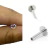 Piercing Tragus CoraçãoCravejado colorido prata 925 legítima