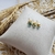 Trio de Brincos Azul banhado em ouro 18k 3 pares delicado - loja online