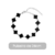 Pulseira Prata 925 Trevo Preto Modelo Virginia Banhado Moda na internet