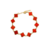 Pulseira Trevo Ouro 18k Vermelho Modelo Virginia Banhado na internet