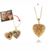 Kit Relicário coração luxo e Pulseira banhado ouro 18k - loja online