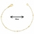 Pulseira feminina de bolinhas ouro 18k banhada 18cm - comprar online