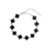 Pulseira Prata 925 Trevo Preto Modelo Virginia Banhado Moda - comprar online