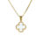 Corrente Trevo Ouro 18k Madrepérola Modelo Virginia Banhado - comprar online