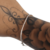 Bracelete prata 925 legítima rígido meia cana 2mm - comprar online