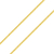 Corrente veneziana 70cm banhada a ouro 18k