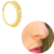Piercing ouro 18k Nostril Cravejado Prata legitíma banhado