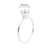 Anel Solitário feminino Grosso com Pedra Zircônia Prata 925 - comprar online