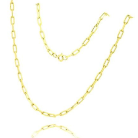 Corrente cordão Cartier 60cm banhada a ouro 18k Masculina