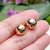 Imagem do Brinco de bola Grande banhado ouro 18k clássico bolota 12mm