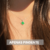 Pingente Prata 925 Trevo Verde Modelo Virginia Banhado Moda - comprar online