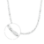 Colar chocker 3 fios trançada banhado a prata feminina moda - loja online