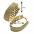 Argola Gota Grande banhado a ouro 18k Antialérgico garantia