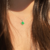 Corrente Prata 925 Trevo Verde Modelo Virginia Banhado Moda - comprar online