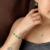 Corrente Trevo Ouro 18k Verde Modelo Virginia Banhado Moda - comprar online