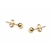 Brinco bolinha 4mm banhada em ouro 18k