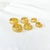 Trio Argola bolinhas banhada ouro 18k delicada feminina moda - loja online