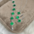 Conjunto Prata 925 Trevo Verde Modelo Virginia Banhado Moda - loja online