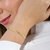 OURO 18K Pulseira Laminada Banhada fita delicada snake decoração corporal feminina - loja online