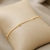 Pulseira feminina de bolinhas ouro 18k banhada 18cm na internet