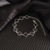 Pulseira Prata 925 Trevo Preto Modelo Virginia Banhado Moda - Morganitte Joias