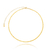 Corrente Chocker Gargantilha Laminada banhada a ouro 18k