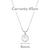Colar com ponto de luz banhado a prata 45cm delicada feminina - comprar online