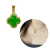 Pingente Trevo Ouro 18k Verde Modelo Virginia Banhado Moda