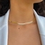 Corrente Chocker Gargantilha Laminada banhada a ouro 18k na internet