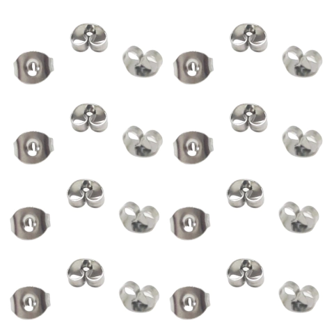 Kit 12 pares tarraxa aço cirúrgico não escurece antialérgico