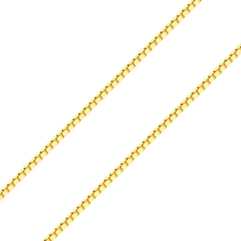 Corrente veneziana 60cm banhada a ouro 18k