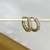 Brinco Argola cravejada com zircônia banhada a ouro 18k - comprar online