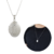 Colar Masculino Prata 925 Relicário Oval Arabesco Banhado