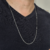Corrente Masculina Fina Piastrine 70cm Prata 925 Legítima - comprar online