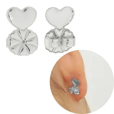 Tarraxa sutiã de orelha levanta orelha banhada a prata 925