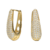 Brinco Gota Cravejada Grande Banhada a Ouro 18k fecho click na internet