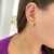 Trio Argola bolinhas banhada ouro 18k delicada feminina moda - comprar online