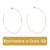 Argola Grande Dourada Ouro 18k Brinco banhado Antialérgico - Morganitte Joias