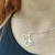 Colar Prata 925 Mickey e Minnie Mouse Feminino Disney Prata - Morganitte Joias