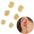 Trio Argola bolinhas banhada ouro 18k delicada feminina moda