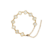 Pulseira Trevo Ouro 18k Madrepérola Modelo Virginia Banhado - loja online