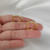Brinco argola coração cravejado dourado antialérgico banhado