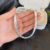 Colar chocker 3 fios trançada banhado a prata feminina moda na internet