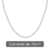 Corrente Grumet masculina 70cm Prata legítima cordão moderno - Morganitte Joias