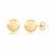 Brinco bolinha 6mm banhada em ouro 18k - loja online