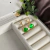 Brinco Trevo Ouro 18k Verde Modelo Virgínia Banhado Moda - loja online